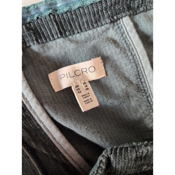 NWT Anthropologie Pilcro Skipper Corduroy Crop Wide-Leg Jumpsuit Sz 16 - Picture 8 of 13